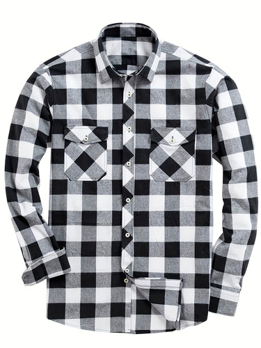 White checked flannel shirt - Beaulin Paris