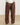 Pantalon velours côtelé Marron Foncé
