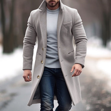 White tailored overcoat - Beaulin Paris
