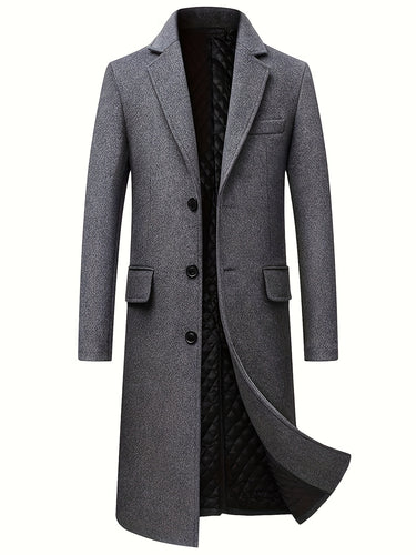 Grey tweed overcoat - Beaulin Paris