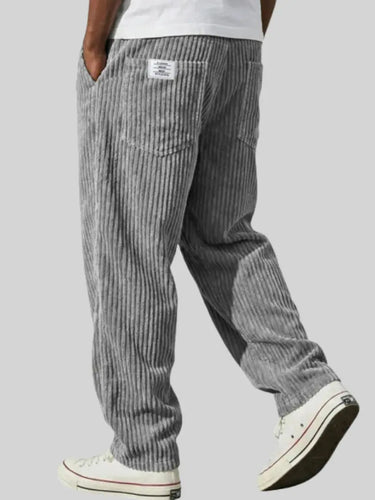 Grey corduroy trousers - Beaulin Paris