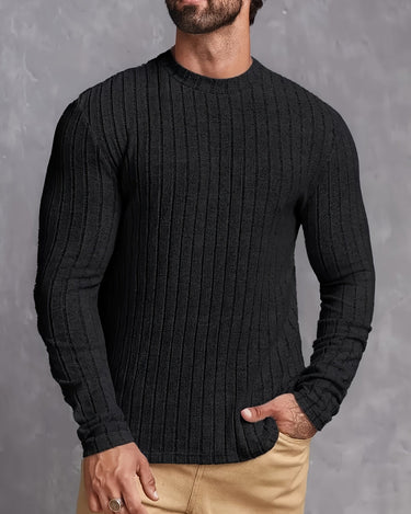 Men's Stretch Round Neck Base Layer — Beaulin Paris