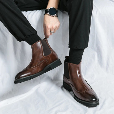 Brown chelsea boots - Beaulin Paris