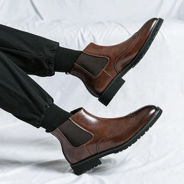 Brown chelsea boots - Beaulin Paris