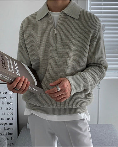 Men's Cabourg Zip-Up Sweater — Beaulin Paris