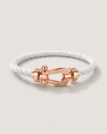 White and Rose Gold Bracelet - Beaulin Paris