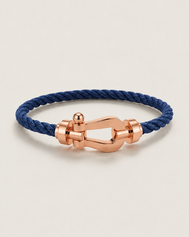 Blue and Rose Gold Bracelet - Beaulin Paris