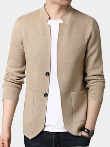 Beige knit cardigan - Beaulin Paris