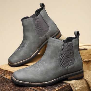 Grey chelsea boots - Beaulin Paris