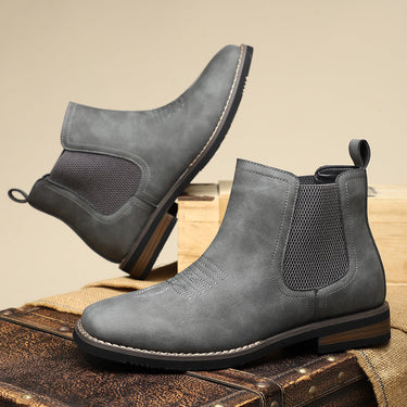 Grey chelsea boots - Beaulin Paris