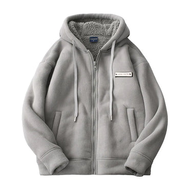 Grey zip hoodie - Beaulin Paris