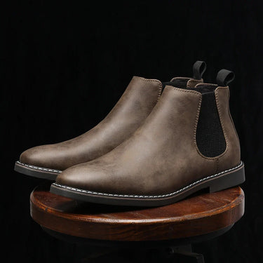 Light Brown slip-on boots - Beaulin Paris