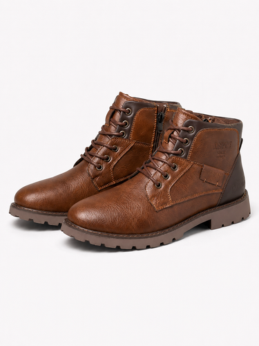 Brown lace up boots - Beaulin Paris