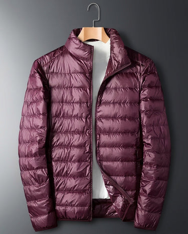 Burgundy puffer jacket - Beaulin Paris