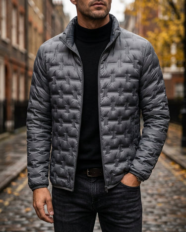 Grey puffer jacket - Beaulin Paris