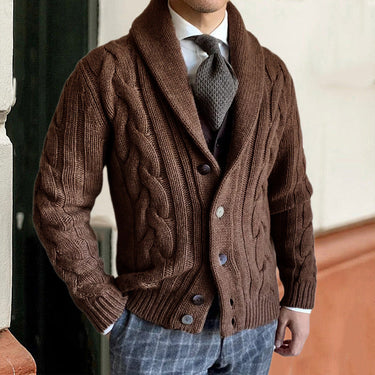 Dark Brown Cardigan - Beaulin Paris