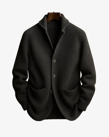 Grey bouclé cardigan - Beaulin Paris