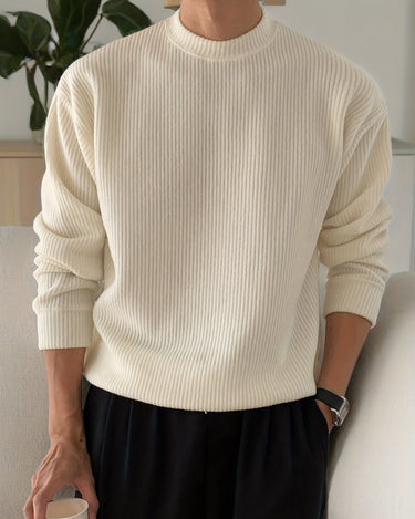Cream Knit Sweater - Beaulin Paris