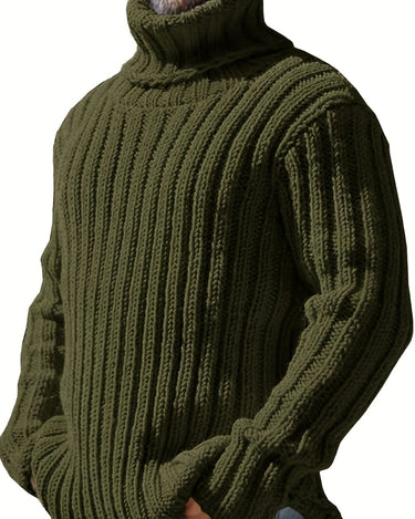 Pull Homme Col Montant Blanc