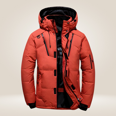 Orange puffer jacket - Beaulin Paris