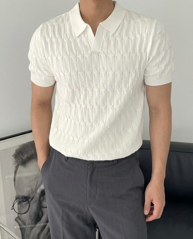 Cream Polo Shirt - Beaulin Paris