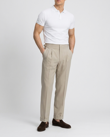 Pantalon sartorial Kaki
