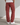 Red cargo trousers back view - Beaulin Paris