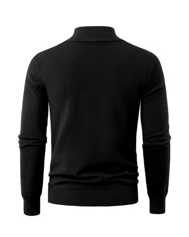 Pull Homme Col Montant Zippé