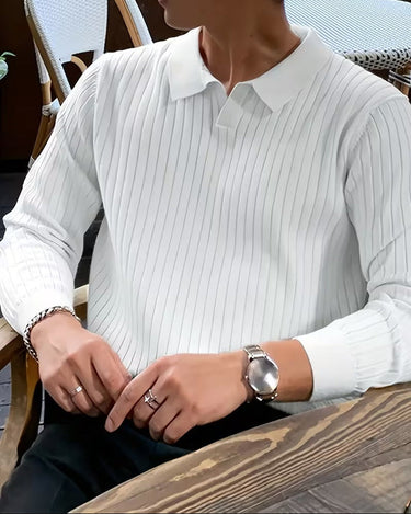 White Knit Sweater - Beaulin Paris