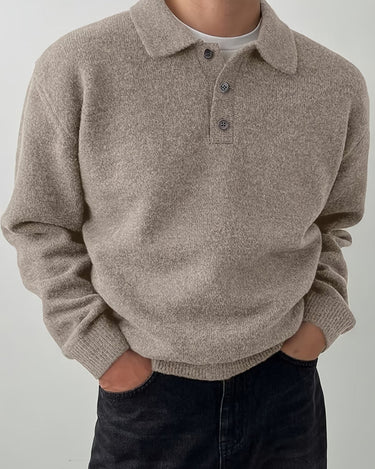 Khaki Knit Sweater - Beaulin Paris