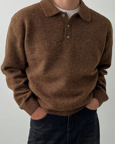 Brown Knit Sweater - Beaulin Paris
