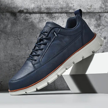 Navy lace up trainers - Beaulin Paris