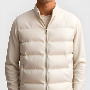 Beige quilted gilet - Beaulin Paris
