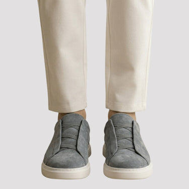 Grey slip on trainers - Beaulin Paris