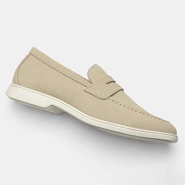 Beige penny loafers - Beaulin Paris