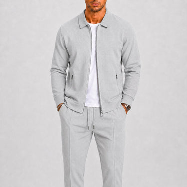 Beige waffle knit tracksuit - Beaulin Paris