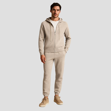 Beige knitted tracksuit - Beaulin Paris