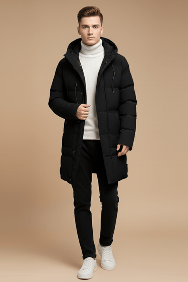 Black puffer coat - Beaulin Paris