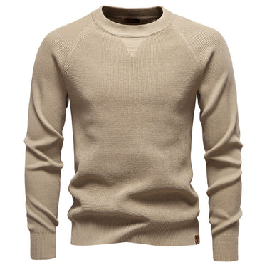 Beige fine knit jumper - Beaulin Paris