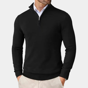 Black half-zip jumper - Beaulin Paris