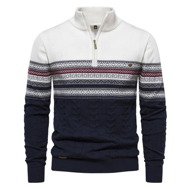 White jacquard jumper - Beaulin Paris