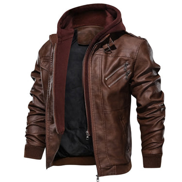 Dark Brown hooded jacket - Beaulin Paris