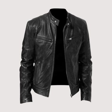 Black biker jacket - Beaulin Paris