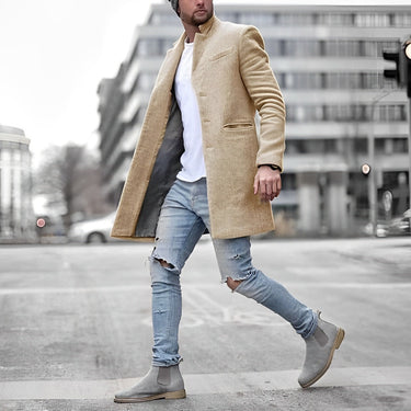 Beige tailored coat - Beaulin Paris