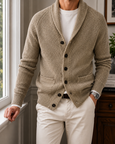 Brown Cardigan - Beaulin Paris