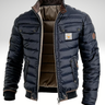 Navy Quilted Jacket - Beaulin Paris