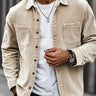 Beige corduroy overshirt - Beaulin Paris