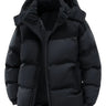Black hooded padded jacket - Beaulin Paris