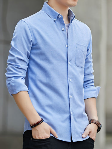 Light Blue oxford shirt - Beaulin Paris
