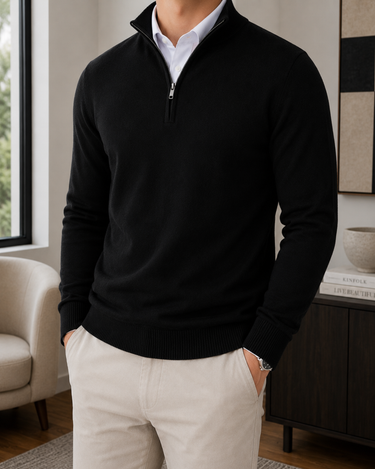 Black Knit Sweater - Beaulin Paris